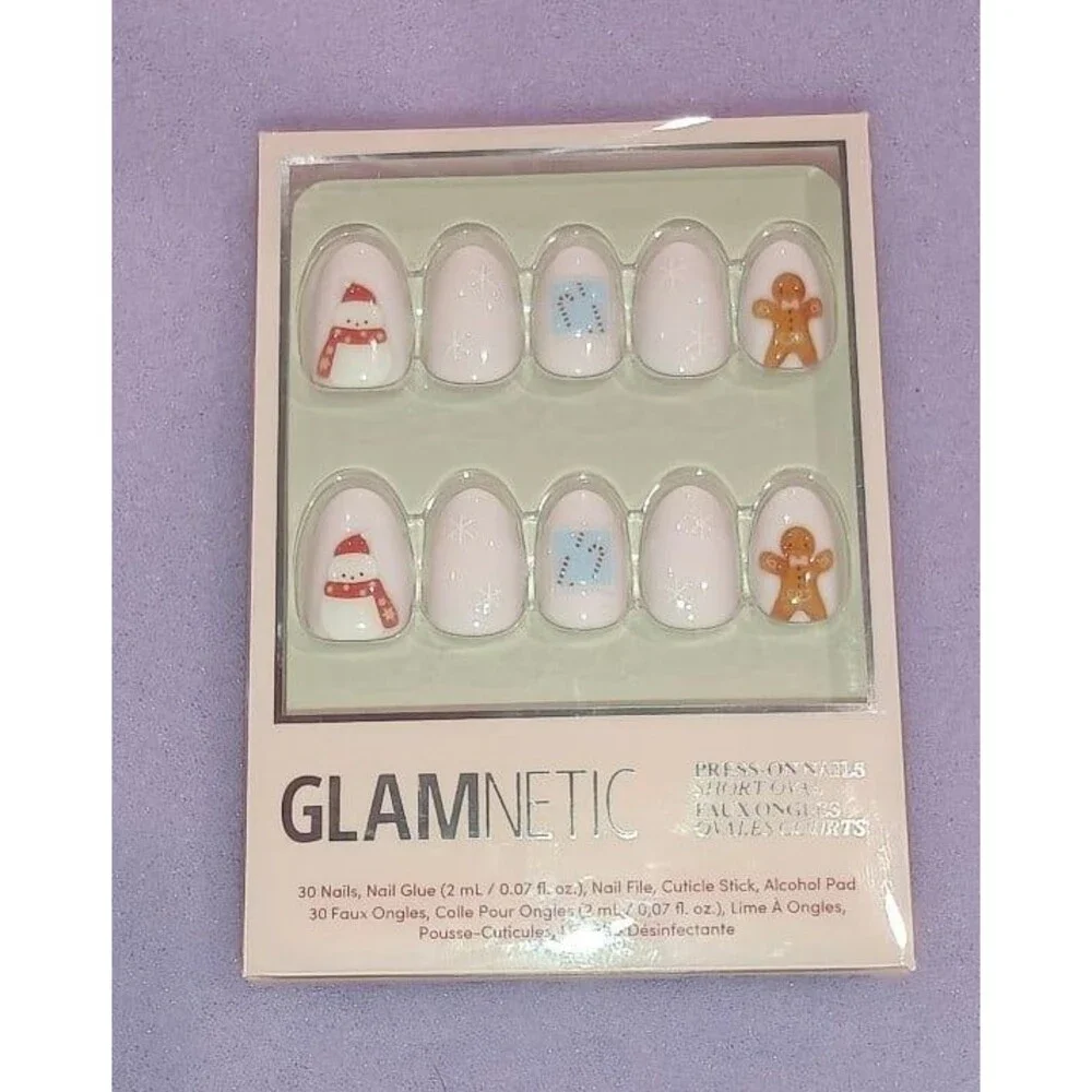 Glamnetic Press-On Nails Short Oval Cocoa & Kisses